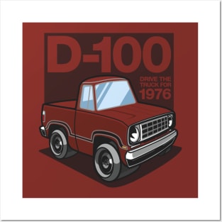 D100 - 1976 (Russet) Posters and Art